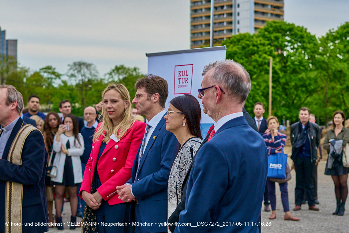 11. Mai 2017 - Grundsteinlegung für die LOGE und dem Kulturquadrat in Neuperlach